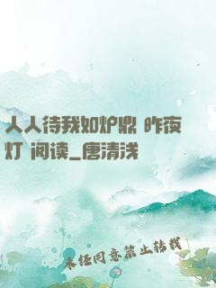人人待我如炉鼎 昨夜灯 阅读